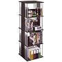 Atlantic 82635385 Typhoon 216 CD/144 DVD/BluRay/Games Wood/Wire Spinner with Silver Finished Steel Rods (Espresso)