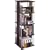 Atlantic 82635385 Typhoon 216 CD/144 DVD/BluRay/Games Wood/Wire Spinner with Silver Finished Steel Rods (Espresso)