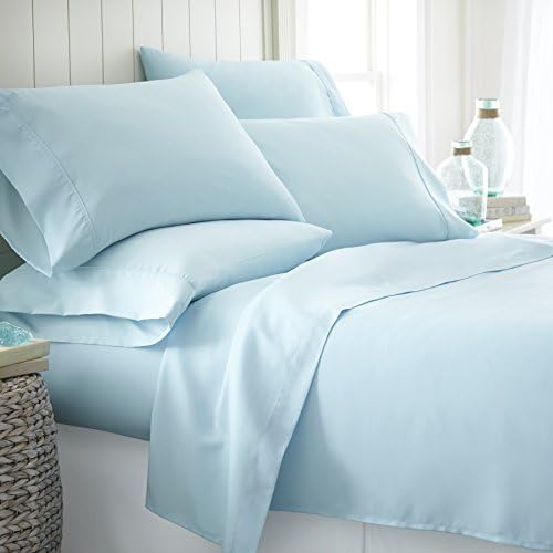 Egyptian Quality Bed Sheet Set - 1800 Hotel Collection With Deep Pockets, Wrinkle &amp; Fade Resistant, Hypoallergenic Sheet &amp; Pillow Case Set (Full, Aqua)