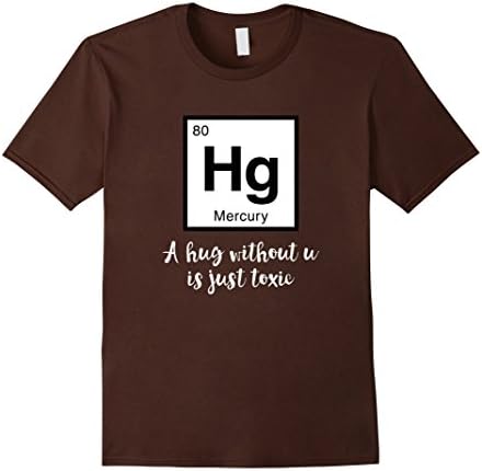 Men's Funny Geeky Pickup Line T Shirt - A hug without you  Large Brown