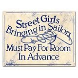 Street Girls & Sailors Hotel Sign