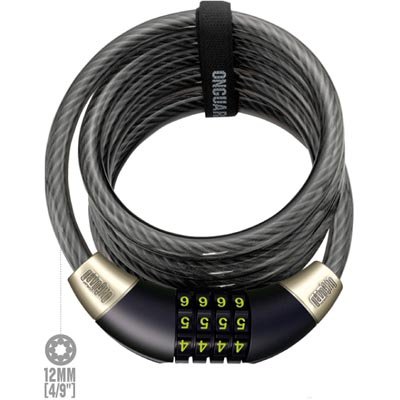 Childrens Toyshop  Sporting Goods : OnGuard 5031L Doberman Combo Coil Cable Lock (240cm x 12mm)