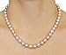 14K Gold 7-8mm Pink Freshwater Cultured Pearl Necklace - AAAA Quality, 18 Inch Princess Length