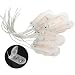 WGCD 15 PCS ON/OFF Switch 2 x 3V CR2032 Battery Holder Coin Cell Button Battery Holder Case Lead Wire Type, White