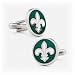 Green Fleur di Lis Cufflinks