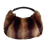 Bisadora Brown Faux Fur Large Hobo