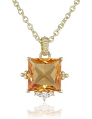 Judith Ripka "Candy" Candy Stone Madeira Pendant Necklace, 17"