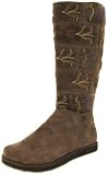 VOLATILE Ramona R Womens Tall Knee High Casual Suede Leather Embroidered Flower Boots Shoes Brown