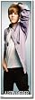 Justin Bieber - Door Music Poster (Lavender Shirt, Raised Arm) (Size: 21" x 62")