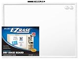 Cra-Z-Art Magnetic Dry Erase Board, Contemporary Basic White Plastic Frame with Marker and Two Magnets, 17 x 23 Inches (12170)