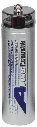 Power Acoustik PC1.0F  1.5 Farad Digital Power Capacitor