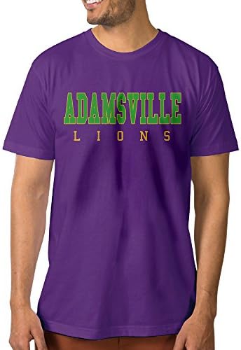 Adamsville Elementary School Lions Men's Cotton T-shirts Purple