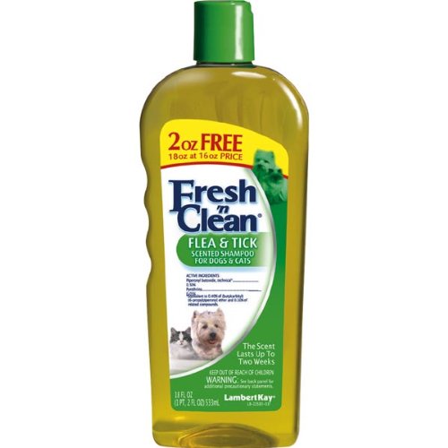 Fresh 'n Clean Flea & Tick Conditioning Shampoo - Fresh Clean Scent - 18oz