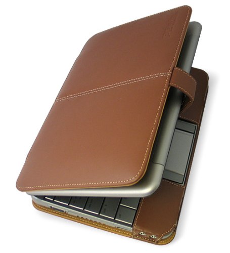 PDAIR レザーケース for HP 2133 Mini-Note PC 横開きタイプ ブラウン PALCHP2133B/BR