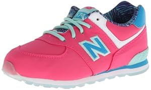 New Balance KL574 Running Shoe (Infant/Toddler),Pink/Blue,4 W US Toddler