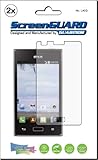 2x LG Optimus Extreme L40G Premium Clear LCD Screen Protector Kit, Exact fit, no cutting. (Package by GUARMOR)