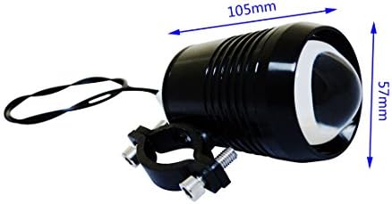 GREXISTAR 10W CREE U2 LED Laser Headlight Spotlight Replace Original 30W Waterproof Cool White 6000K Super Bright for Motorcycle Car Outdoor Far Irradiation Distance (Black)