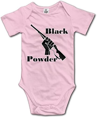 Black Powder With Rifle In A Fist Unisex Baby Boys' Short-Sleeve Onesies