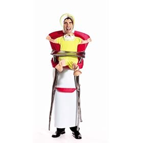 Comical Baby in a Highchair Adult Costume
