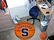 Syracuse Orange 29" Round Basketball Floor Mat (Rug)