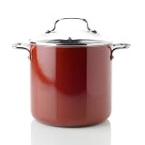 Ingrid Hoffmann Hard Enamel 8qt Stockpot with Lid by T-fal