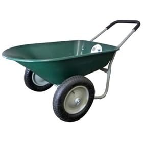 Marathon Industries 70015 5-Cubic Foot Poly Residential Yard Rover Wheelbarrow With Dual... by Marathon