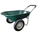 Marathon Industries 70015 5-Cubic-Foot Poly Residential Yard Rover Wheelbarrow with Dual Pneumatic Air Filled Tires & Cushion Grip Handle