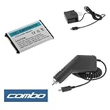 Standard Lithium-ion Replacement Battery + Rapid Car Charger + Home Travel Charger for LG Banter UX265, Xenon GR500, Rumor2 LX265 Cell Phone