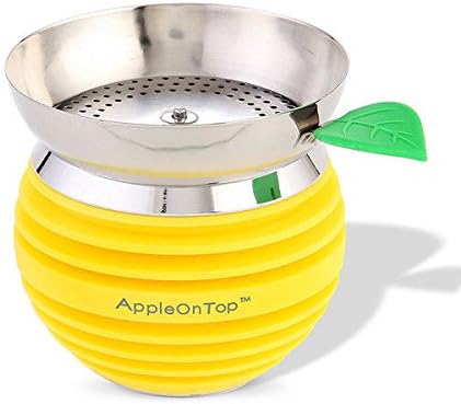 Apple on Top Hookah Silicone Bowl Yellow