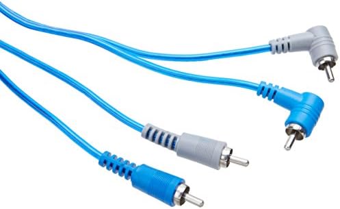 ORION Cobalt CR5.0B (5 Meters/16.40-Ft Blue/Grey) RCA Male to RCA Male Stereo Car Audio Cable | RCA Cable for Amplifiers, Hi-Fi Systems, Speakers, Home Theater, Subwoofers - Angle/Straight Connectors
