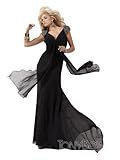 Tony Bowls TBE21143, Draped Chiffon Gown