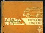 P.r. 575 réédition. catalogue général de pièces de rechange pour camionnette 1000 kg - types r 206 e1 - r 2060. camionette 1400 kg - types r 2061 - r 2062 Image du produit
