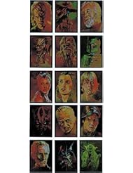 Entertainment Memorabilia: Star Wars Galaxy Series 7 Silver Foil Art Complete 15 Card Chase Set - Topps