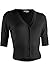 Ollie Arnes Women Basic Short Sleeve Versatile Bolero Shrug Cardigan Junior Plus