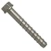Wej-It ATEZG3840 Screw Anchor, Steel, Meets ASTM B695 Specifications, 3/8" Diameter, 4" Length 3/8" - 16 Threads, Pack Of 50