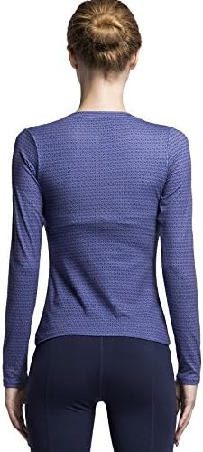 Vsdc Women's Compression Shirt Super Hero Long Sleeve Tees Yoga Sports T-shirt (S, Superman purple)