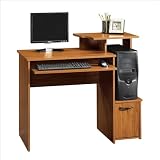 Sauder Office Beginnings Wood Computer Desk in Pecan
