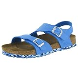 BIRKIS Birkenstock Martinique Womens Mens Unisex Shoes Sandals Marble Blue Birko Flor Aqua