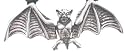 Gothic Moving Wings Bat Silver Tone Pewter Pendant Necklace
