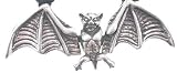 Gothic Moving Wings Bat Silver Tone Pewter Pendant Necklace