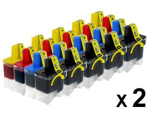 Brand new Compatible LC41 Printer Ink Cartridge 40-Pack (10 Full SETS) for Brother Printers (MFC / IntelliFax / DCP / Fax Series) - 10 pcs Each Color (Black/Cyan/Magenta/Yellow)