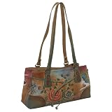 Anuschka Multi Pocket Satchel-Premium Rose Antique