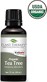 USDA Certified Organic Tea Tree (Melaleuca) Essential Oil. 30 ml (1 oz). 100% Pure, Undiluted, Therapeutic Grade.