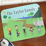 Illustrated Cartoon Character Personalized Mouse Pad