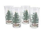 Nikko Christmas Glassware Highball, Set of 4