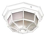 Heath Zenith Sl-4300-WH Cast Aluminum, Motion Activated Octagonal Ceiling Fixture, White