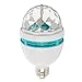 CHEEKON E27 3 Watt Triangle Bulbs RGB Color Changing Crystal Ball Effect DJ Disco Lamps LED Auto Rotating Stage Light for Party, Clubs, Bars and Home