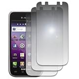 EMPIRE 3 Pack of Mirror Screen Protectors for T-Mobile Samsung Galaxy S 4G