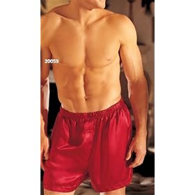 1st Fantasies Silky Charmeuse Boxer Shorts for Men - (Color Choices)