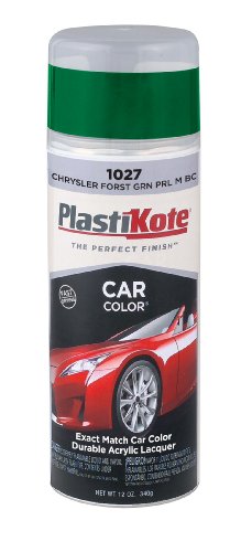 PlastiKote 1027 Chrysler Forest Green Pearl Metallic Base Coat Automotive Touch-Up Paint - 11 oz.